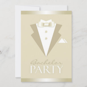 Invitation plate de costume d'enterrement de vie