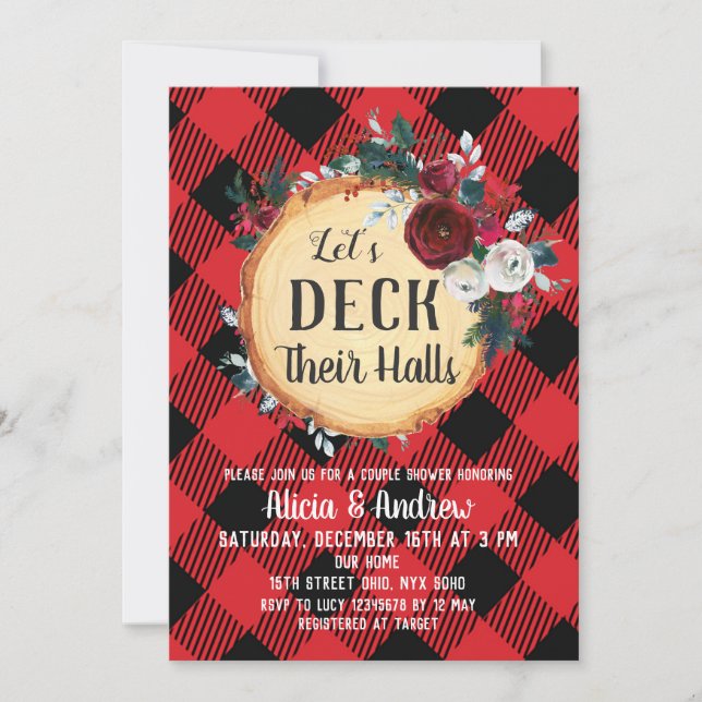 Invitation Plate-forme l'invitation de fête de Noël de Hall (Devant)