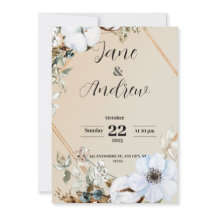 Invitation plate, Taille : 5" x 7", Papier : Matte