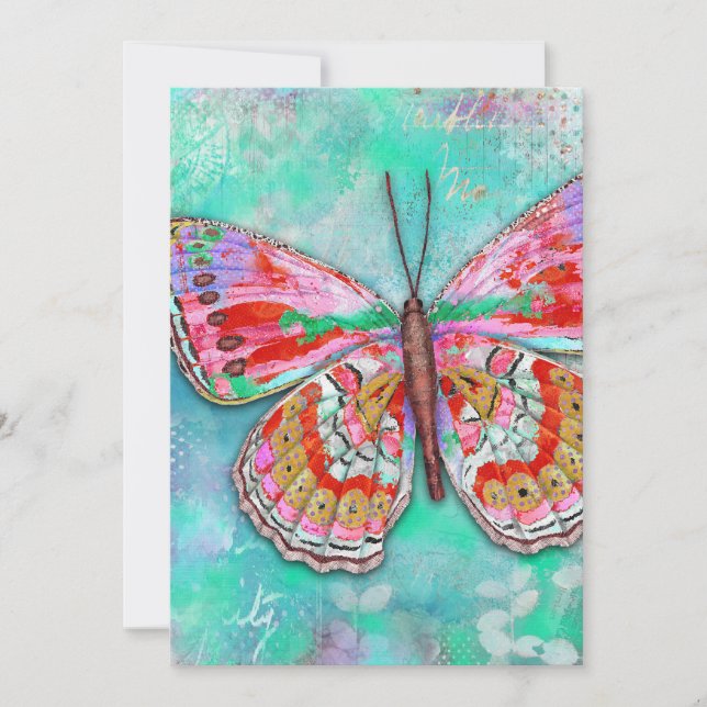 Invitation plate, Taille : 5" x 7", Papier : Matte (Devant)