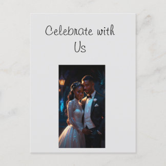 Invitation plate, taille : Couple mariage de 5 po 