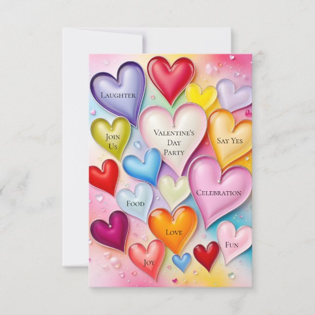 Invitation Playful Hearts (Devant)