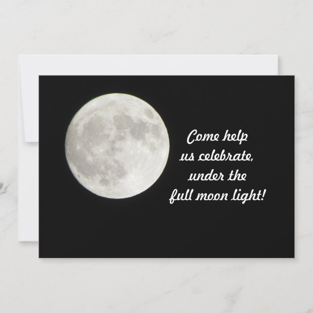 Invitation Pleine lune (Devant)