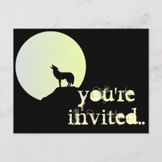 Invitation pleine lune de loup
