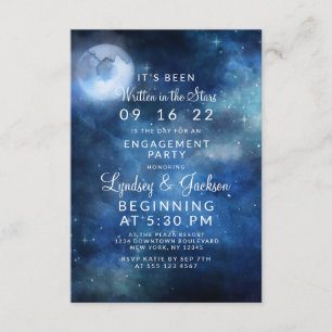Invitation Pleine lune du ciel lunaire Celestial