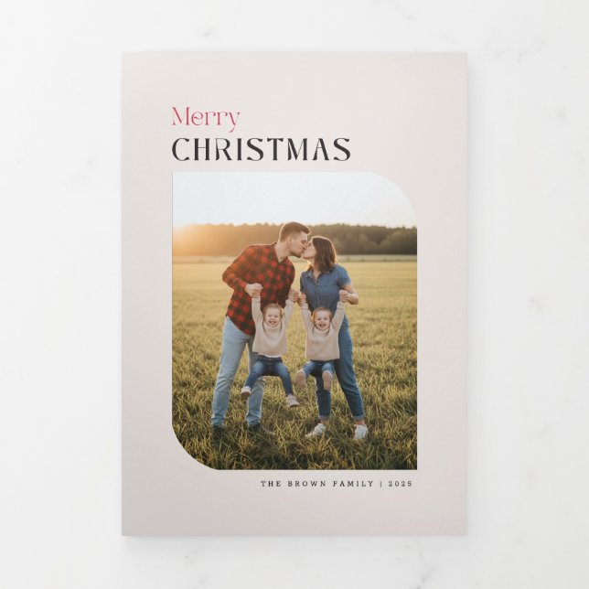 Invitation pliable en trois avec collage de plusie (Page de couverture)