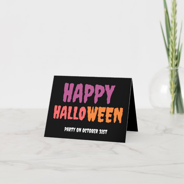 Invitation pliée (Devant)