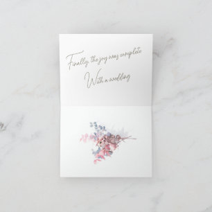 Invitation pliée de 4 po x 5,6 po mariage