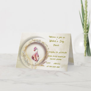 Invitation pliée en blanc