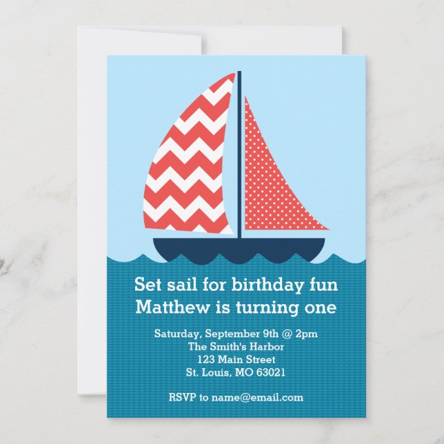 Invitation Plonger pour le plaisir d'anniversaire (Devant)