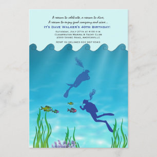 Invitation Plongeurs Scuba