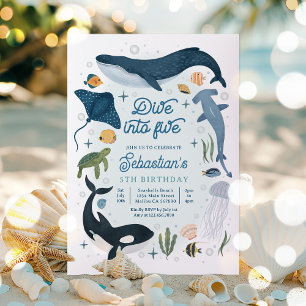 Invitation Plongez dans cinq sous la mer 5e anniversaire