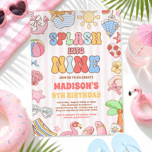 Invitation Plongez dans une fête d'anniversaire tropicale de