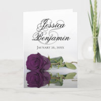 Plum violet Rose Élégant Mariage photo romantique