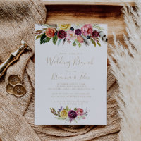 Plumes d'or Boho Tropical Floral Mariage Brunch