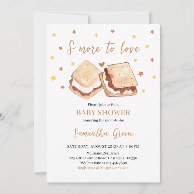 Invitation Plus à aimer le Baby shower (Devant)