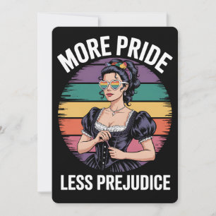Invitation Plus de fierté Moins de préjugé LGBTQ Gay pride Al