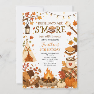 Invitation Plus de plaisir avec des amis Anniversaire Automne