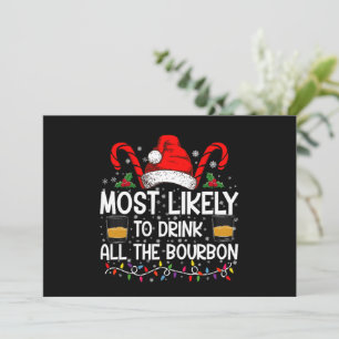 Invitation Plus susceptible de boire tout le bourbon de Noël
