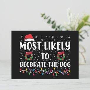 Invitation Plus susceptible de décorer le chien pour assortir