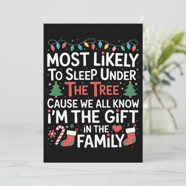 Invitation Plus susceptible de dormir sous l'arbre dont je su (Debout devant)