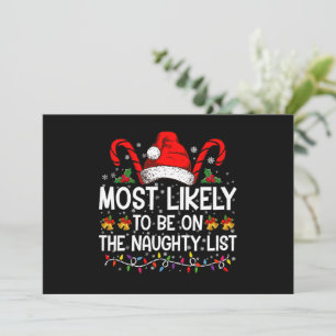 Invitation Plus Susceptible De Figurer Sur La Liste Vilain No