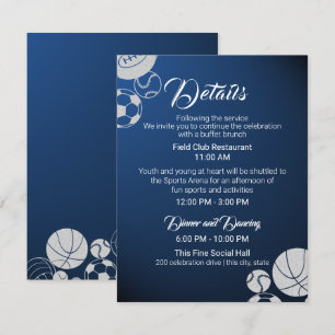 Invitation Plusieurs Sports Bar Mitzvah Détails et informatio