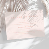 Poche de report Mariage minimaliste