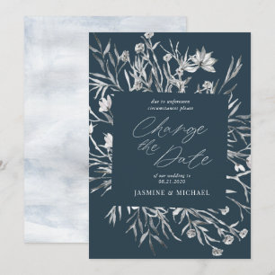 Invitation pochoir rustique botanique Modifier la date