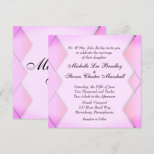 Invitation Poids rose