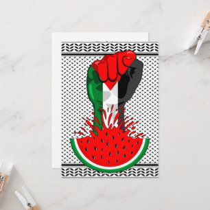 Invitation Poing de résistance palestinienne sur le symbole d