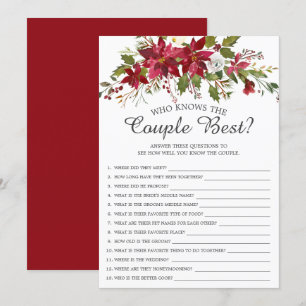 Invitation Poinsettia connaît le meilleur jeu de mariées