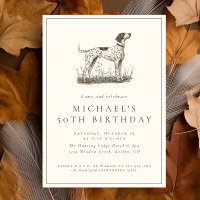 Pointer Chien Chasse Adulte Anniversaire Allemand