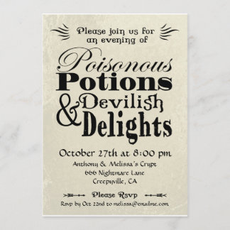 Invitation Pointes poisonnantes