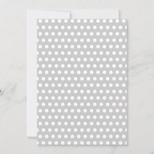 Invitation Points blancs sur gris clair