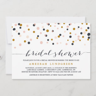 Invitation Points Confetti Rose & Or Confetti Bridal Shower I