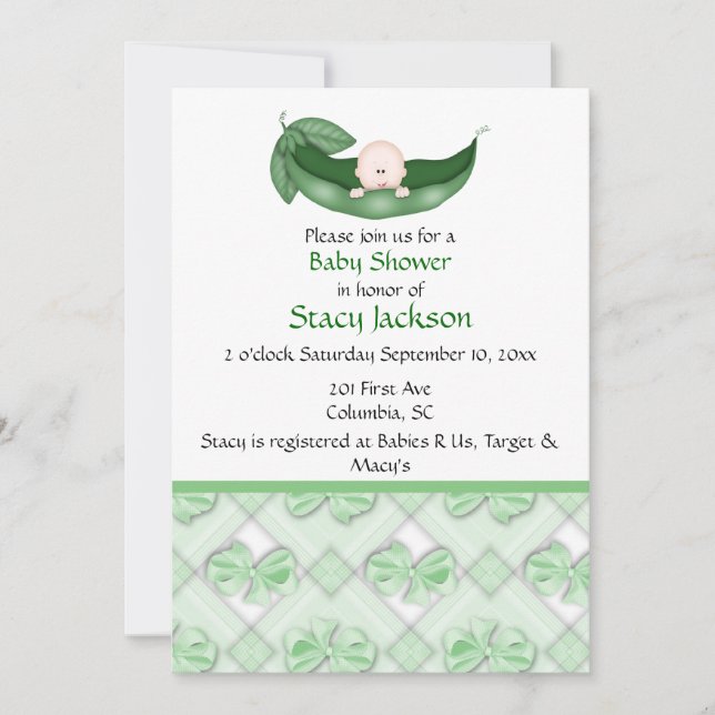 Invitation Pois dans la poitrine (Devant)