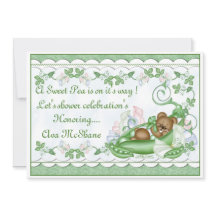 Pois doux d'invitation faite sur commande dans une