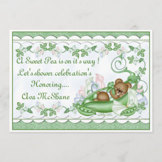 Invitation Pois doux d'invitation faite sur commande dans une