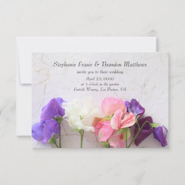 Invitation Pois doux frais (Devant)