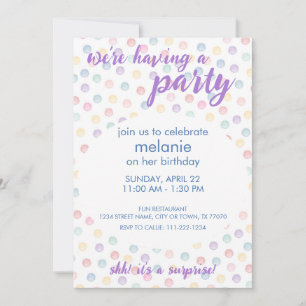 Invitation Pois doux - N'importe quelle fête d'occasion