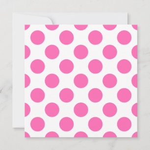 Invitation Pois roses chauds