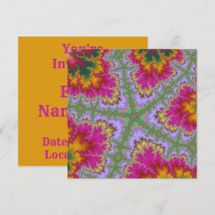 Invitation Poisson cactus rose