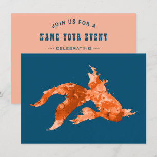 Invitation poisson doré