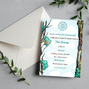 Invitation Poite Janeu Upanayanam Hindu Saint Thread Papillon