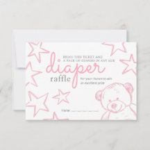 Poitrine de Baby shower de couche minimale rose en