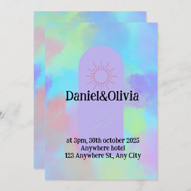 Invitation Poitrine Profonde De Mauvaise Maillée (Devant / Derrière)