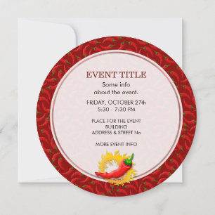 Invitation Poivre avec flamme