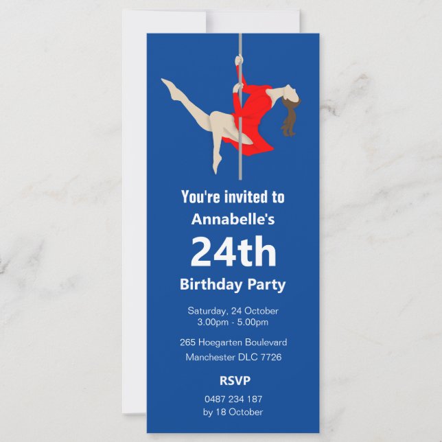 Invitation Pole Fitness (Devant)