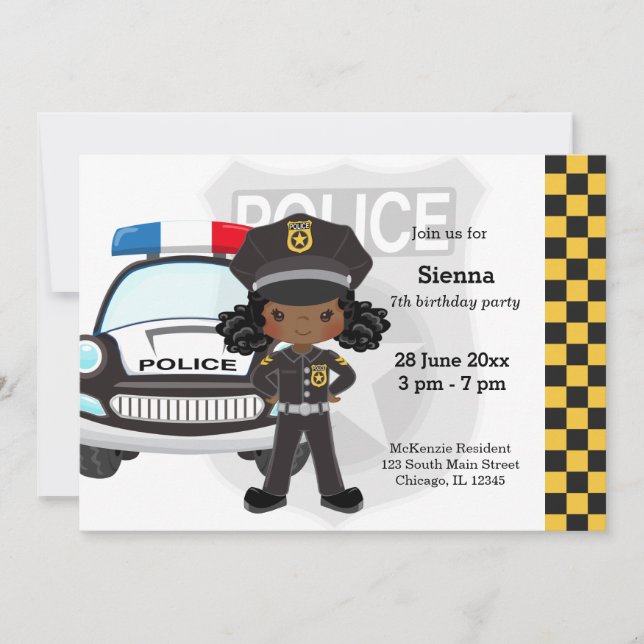 Invitation Police (Devant)